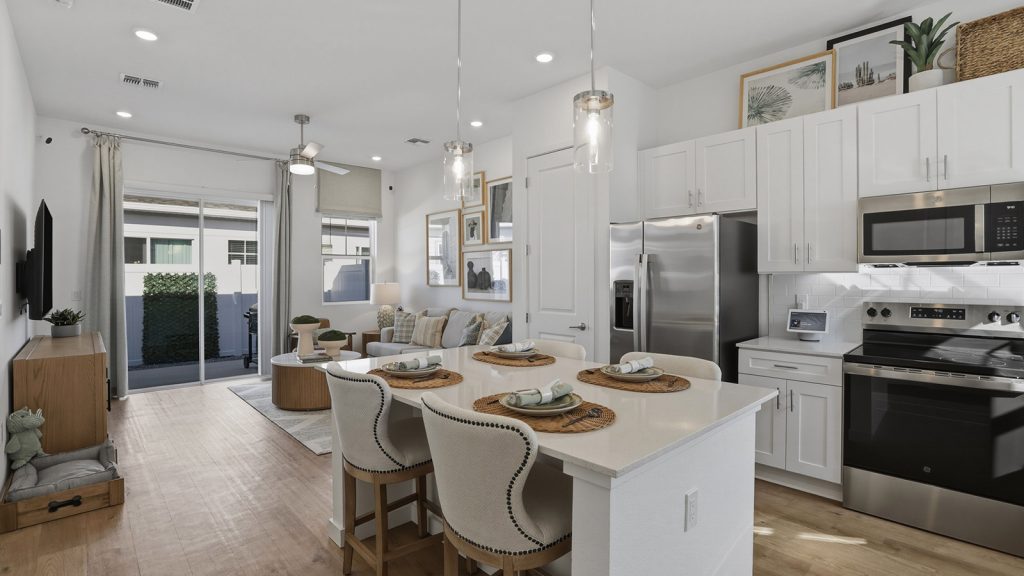 kitchen to living room